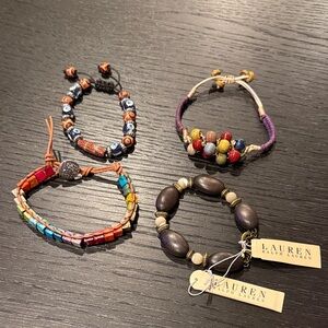 Lauren Ralph Lauren Women’s 4 Piece Beaded Bracelets